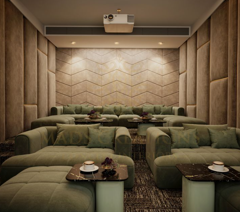 Home cinema and theater room installation in Dubai by Ulti Trend for villas and luxury homes