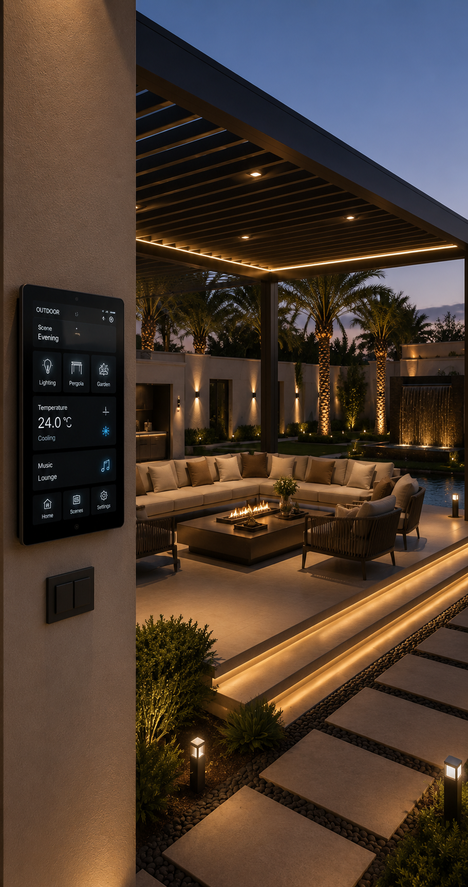 Outdoor Smart Home Automation in Dubai