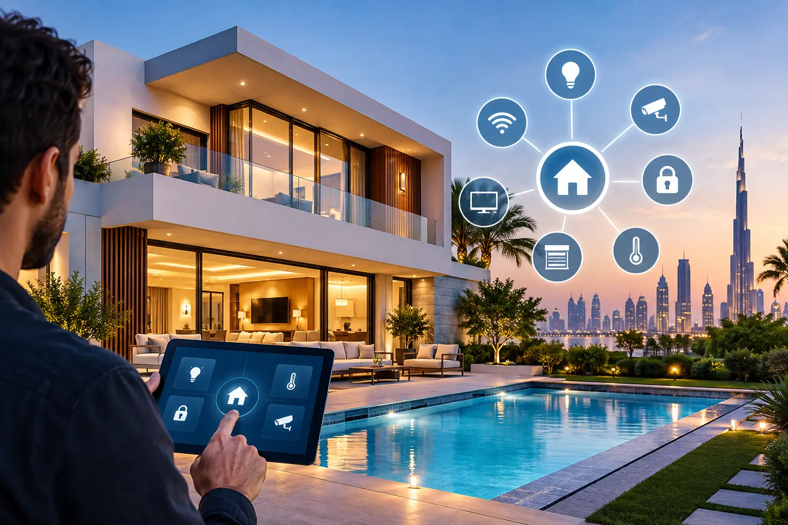 home automation company in dubai for a villa